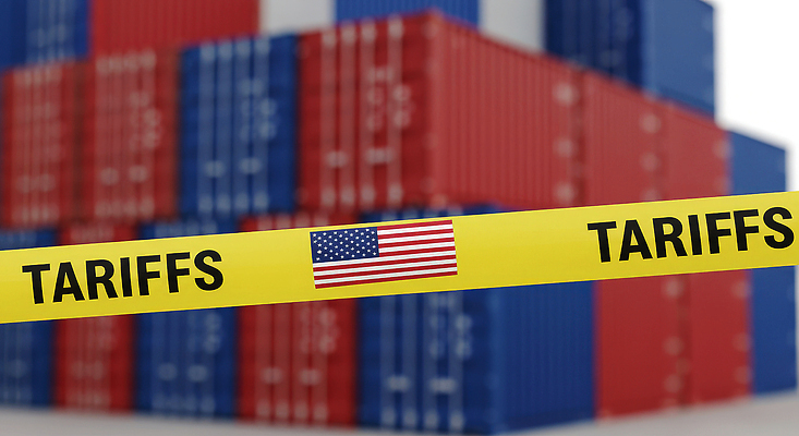 JPG 편집이미지 비즈니스 사람없음 경제 쌓기 미국 금지 위험 컨테이너 사회이슈 무역 전쟁 관세 무역전쟁 세관 편집실사 IC큐레이션 AI포토 AI콘텐츠 산업 컨셉 북아메리카 모션 CG 세금 파일형식 관세청