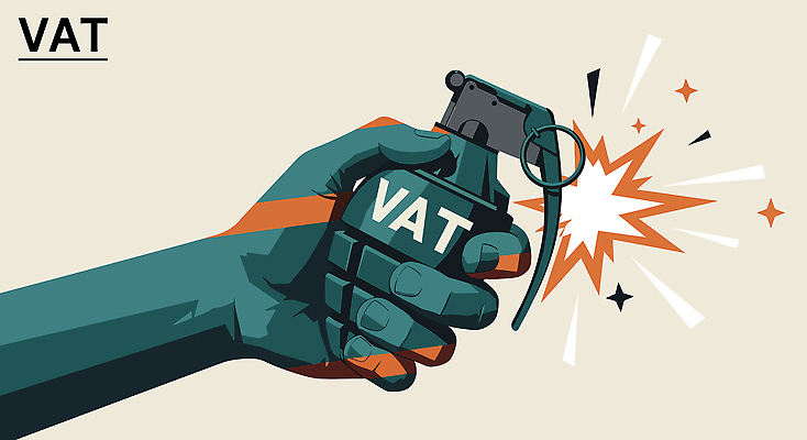 손 일러스트 비즈니스 경고 신체부위 경제 위험 폭발 폭탄 사회이슈 무역 압박 수류탄 교역 위기 관세 무역전쟁 국내일러스트 IC큐레이션 AI파일 산업 무기 컨셉 사람 폭발물 세금 파일형식 벡터