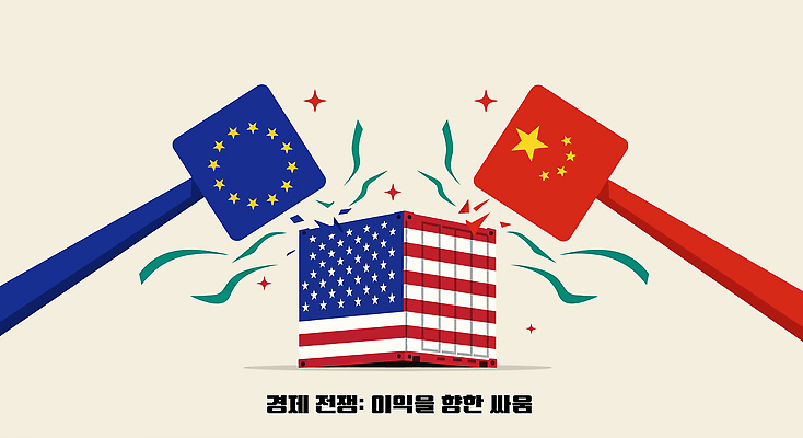 유럽 상징 일러스트 사람없음 경제 미국 중국 경쟁 표현 성조기 망치 컨테이너 충돌 오성홍기 사회이슈 무역 전략 갈등 물류 교역 국제 베이지색 분쟁 외교 유엔기 정책 관세 무역전쟁 국내일러스트 AI파일 나라 산업 아시아 컬러 컨셉 북아메리카 공구 국기 세금 파일형식 벡터