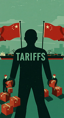 JPG 전신 남자 실루엣 일러스트 한명 성인 초록색 경제 상자 미국 중국 깃발 컨테이너 사회이슈 경계 무역 물류 교역 국제 분쟁 수입 정치 성인남자한명만 관세 무역전쟁 국내일러스트 AI일러스트 AI콘텐츠 1 산업 아시아 컬러 컨셉 북아메리카 촬영기법 사람 세금 남자한명만 성인남자만 파일형식