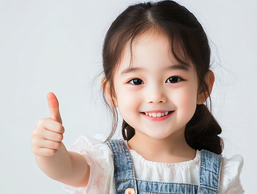 JPG 편집이미지 여자 어린이 한명 웃음 소녀 상반신 앞모습 희망 최고 선택 추천 따봉 의료성형뷰티 좋음 소녀한명만 편집실사 AI인물포토 AI콘텐츠 1 감정 뷰포인트 컨셉 표정 사람 CG 여자한명만 소녀만 파일형식 AI포토