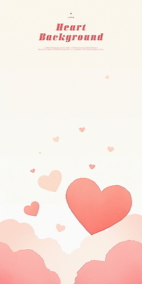 PSD 분홍색 일러스트 수채화 사람없음 하트 하트백그라운드 겹침 국내일러스트 모양 컬러 백그라운드 파일형식