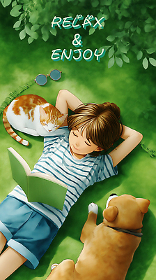 PSD 여자 안경 어린이 일러스트 휴식 나뭇잎 그림자 한명 소녀 잔디 야외 책 초록색 눕기 햇빛 눈감음 고양이 잠 강아지 편안함 팔베개 소녀한명만 국내일러스트 식물 1 잡화 컬러 컨셉 잎 포유류 모션 사람 반려동물 태양 감각 개 여자한명만 소녀만 파일형식