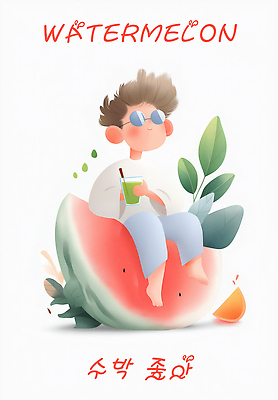 PSD 남자 음료 어린이 잎 일러스트 빨대 한명 미소 들기 앉기 소년 빨간색 선글라스 수박조각 오렌지조각 음료수컵 소년한명만 국내일러스트 식물 1 안경 컬러 조각 오렌지 모션 수박 표정 사람 컵 남자한명만 소년만 파일형식