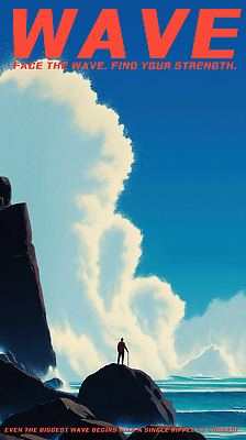 전신 PSD 남자 실루엣 파도 일러스트 하늘 한명 서기 성인 파란색 암석 바위 잡기 막대기 웨이브 성인남자한명만 국내일러스트 1 바다 컬러 모션 촬영기법 사람 돌_바위 남자한명만 성인남자만 파일형식