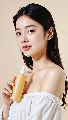 JPG 모델 편집이미지 여자 한명 미소 들기 상반신 성인 옆모습 뷰티 화장품 베이지색 의료성형뷰티 성인여자한명만 이미지편집 편집실사 IC뷰티큐레이션 오프숄더 AI인물포토 AI콘텐츠 1 뷰포인트 컬러 상의 모션 표정 사람 CG 여자한명만 성인여자만 파일형식 AI포토