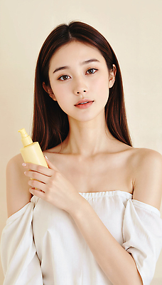 JPG 모델 편집이미지 여자 한명 미소 들기 상반신 성인 뷰티 화장품 베이지색 의료성형뷰티 성인여자한명만 이미지편집 편집실사 IC뷰티큐레이션 오프숄더 AI인물포토 AI콘텐츠 1 컬러 상의 모션 표정 사람 CG 여자한명만 성인여자만 파일형식 AI포토