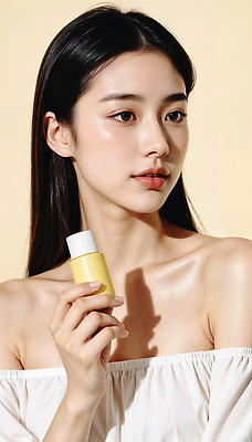 JPG 모델 편집이미지 여자 한명 미소 들기 상반신 성인 뷰티 화장품 베이지색 의료성형뷰티 성인여자한명만 이미지편집 편집실사 IC뷰티큐레이션 오프숄더 AI인물포토 AI콘텐츠 1 컬러 상의 모션 표정 사람 CG 여자한명만 성인여자만 파일형식 AI포토