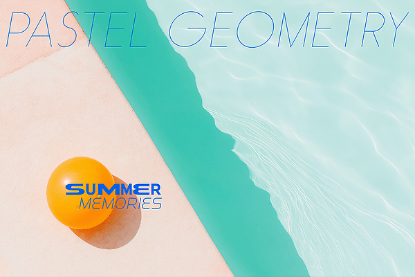 PSD 편집이미지 물결 하늘색 수영장 사람없음 여름 햇빛 3D 고무공 이미지편집 편집3D 계절 공 파란색 태양 디지털합성 파일형식