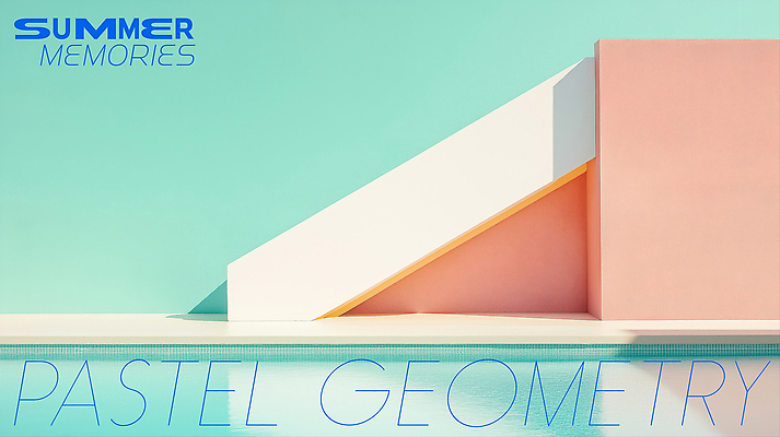 PSD 편집이미지 물결 수영장 사람없음 여름 햇빛 반사 3D 계단 민트색 이미지편집 편집3D 계절 컬러 태양 디지털합성 파일형식