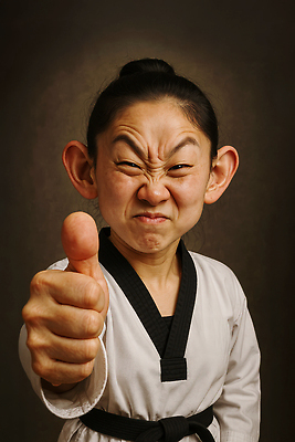 JPG 편집이미지 여자 한명 상반신 성인 갈색 유머 찡그림 역동적 태권도복 열정 태권도선수 따봉 검은띠 성인여자한명만 편집실사 1 감정 스포츠용품 컬러 컨셉 운동선수 표정 도복 사람 끈 최고 CG 태권도 여자한명만 성인여자만 파일형식