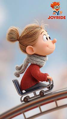 PSD 편집이미지 여자 어린이 한명 미소 앉기 소녀 3D 목도리 잡기 즐거움 오르기 롤러코스터 설렘 소녀한명만 편집3D 1 잡화 감정 모션 표정 사람 놀이기구 디지털합성 여자한명만 소녀만 파일형식