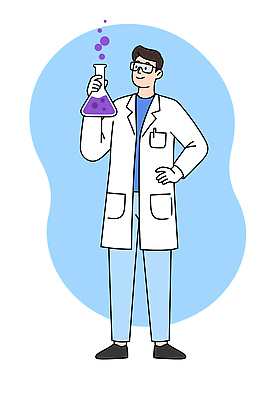 전신 PSD 남자 허리손 하늘색 일러스트 고글 직업캐릭터 한명 미소 들기 성인 실험복 연구원 과학자 삼각플라스크 성인남자한명만 일러캐릭터 직업 캐릭터 1 과학 포즈 모션 표정 사람 파란색 가운 플라스크 학자 남자한명만 성인남자만 파일형식