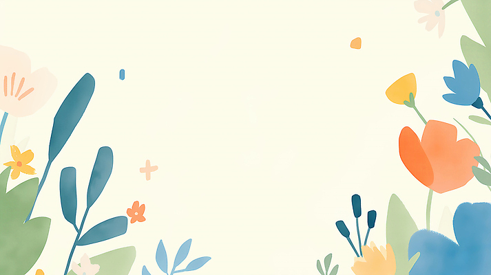 JPG 일러스트 봄꽃 자연 사람없음 풀잎 카피스페이스 국내일러스트 AI일러스트 AI콘텐츠 꽃 잎 봄 공백 풀_식물 생태계 파일형식