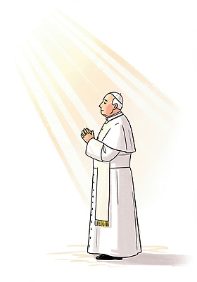 전신 PSD 할아버지 노년 남자 십자가 일러스트 한명 서기 빛 눈감음 천주교 흰색 기도 손모으기 합장 교황 신부복 노인남자한명만 국내일러스트 1 종교 컬러 모션 사람 손짓 성인 남자한명만 노인남자만 파일형식