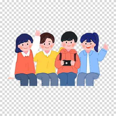 편집이미지 여자 남자 윙크 미소 들기 누끼 앉기 여러명 성인 친구 카메라 브이 PNG 성인만 다수 관계 모션 표정 사람 손짓 전자제품 파일형식