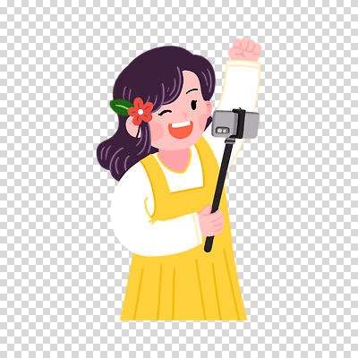 편집이미지 여자 윙크 한명 웃음 들기 누끼 상반신 성인 손들기 PNG 셀카봉 성인여자한명만 영상촬영 1 모션 표정 사람 촬영 여자한명만 성인여자만 파일형식