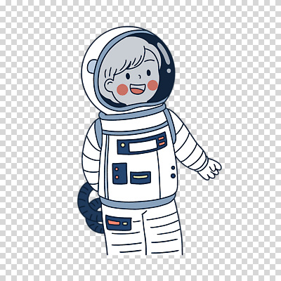 편집이미지 남자 어린이 한명 미소 누끼 소년 우주비행사 우주복 PNG 소년한명만 1 옷 표정 사람 우주 남자한명만 소년만 파일형식