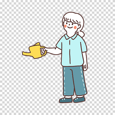 전신 편집이미지 여자 어린이 한명 미소 들기 누끼 소녀 물뿌리개 PNG 소녀한명만 1 모션 표정 사람 여자한명만 소녀만 파일형식