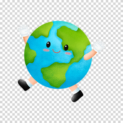 편집이미지 미소 누끼 사람없음 귀여움 점프 만세 PNG 지구캐릭터 캐릭터 지구 컨셉 모션 표정 파일형식