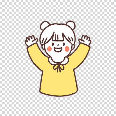 편집이미지 여자 어린이 한명 미소 누끼 소녀 상반신 만세 PNG 소녀한명만 1 모션 표정 사람 여자한명만 소녀만 파일형식