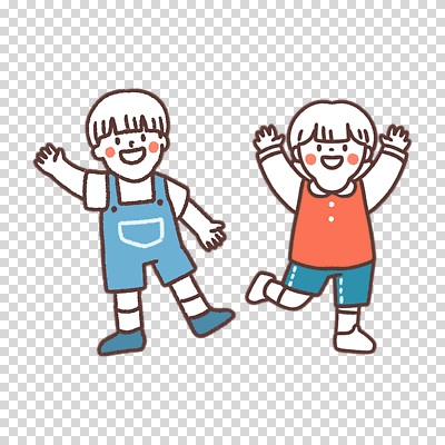 전신 편집이미지 여자 남자 어린이 미소 누끼 소녀 소년 두명 손들기 만세 PNG 어린이만 모션 표정 사람 파일형식