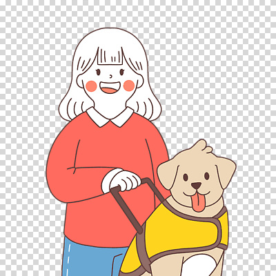 편집이미지 여자 한명 미소 누끼 성인 잡기 메롱 PNG 시각장애인 안내견 성인여자한명만 1 모션 표정 사람 개 장애인 여자한명만 성인여자만 파일형식