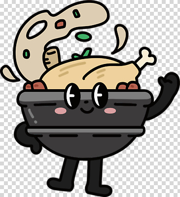 편집이미지 허리손 미소 누끼 사람없음 귀여움 인삼 뚝배기 음식캐릭터 대추 손인사 국물 삼계탕 파 PNG 캐릭터 음식 포즈 컨셉 채소 표정 인사 삼 보양식 파일형식