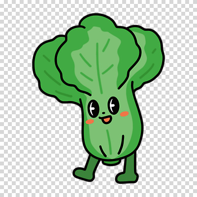 편집이미지 미소 누끼 사람없음 초록색 귀여움 청경채 PNG 채소캐릭터 캐릭터 컬러 컨셉 채소 표정 파일형식