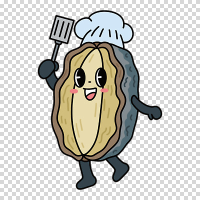 편집이미지 요리사모자 미소 들기 누끼 사람없음 귀여움 음식캐릭터 전복 PNG 뒤집기 캐릭터 모자_잡화 음식 컨셉 모션 어패류 표정 요리사 파일형식