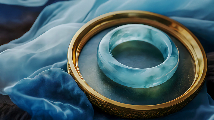 JPG 편집이미지 장신구 팔찌 쟁반 사람없음 파란색 고급 보석 천 오브젝트 옥 편집실사 AI포토 AI콘텐츠 컬러 컨셉 직물 광석 CG 파일형식