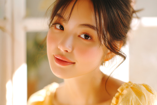 JPG 편집이미지 여자 한명 미소 근접촬영 상반신 성인 햇빛 뷰티 노란색 창가 뷰티풀 상큼발랄 의료성형뷰티 성인여자한명만 편집실사 AI인물포토 AI콘텐츠 1 뷰포인트 컬러 창문 표정 사람 태양 CG 여자한명만 성인여자만 파일형식 AI포토