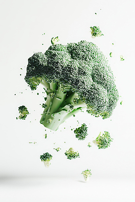 JPG 편집이미지 음식 조각 채소 식재료 날리기 건강 사람없음 초록색 신선 브로콜리 편집실사 AI포토 AI콘텐츠 컬러 모션 CG 파일형식