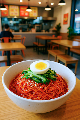 JPG 편집이미지 그릇 남자 의자 탁자 단면 조명 오이 한명 앉기 성인 식당 주황색 메뉴판 깨 삶은계란 비빔국수 채썰기 성인남자한명만 편집실사 AI포토 AI콘텐츠 1 식기 컬러 가구 채소 식재료 모션 사람 상점 계란 조미료 계란요리 자르기 CG 국수 남자한명만 성인남자만 파일형식