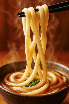 JPG 편집이미지 그릇 젓가락 들기 사람없음 식당 주황색 수증기 슬라이스 우동 쪽파 편집실사 AI포토 AI콘텐츠 식기 컬러 모션 수저 상점 면류 CG 파 일본음식 파일형식