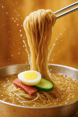 JPG 편집이미지 그릇 젓가락 단면 오이 육류 들기 사람없음 식당 주황색 슬라이스 냉면 삶은계란 살얼음 스플래쉬 편집실사 AI포토 AI콘텐츠 식기 한식 컬러 채소 식재료 모션 여름음식 수저 상점 계란 계란요리 CG 파일형식