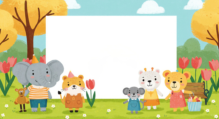 JPG 나무 구름 꽃밭 벤치 일러스트 곰 하늘 염소 의인화 들기 잔디 사람없음 친구 고양이 봄 튤립 쥐 코알라 코끼리캐릭터 에코백 카피스페이스 국내일러스트 AI일러스트 AI콘텐츠 자연요소 식물 동물 계절 꽃 동물캐릭터 의자 가방 포유류 관계 모션 코끼리 반려동물 공백 설치류 에코 파일형식