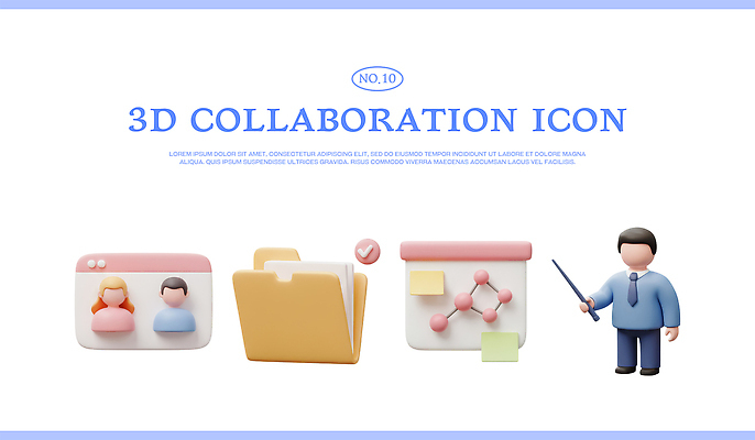 전신 아이콘 여자 남자 비즈니스 협력 사람모양 들기 성인 세명 세트 3D아이콘 3D 프레젠테이션 체크표시 포스트잇 지시봉 서류파일 성인만 콜라보레이션 편집3D 모양 모션 사람 사무용품 메모지 디지털합성 확인