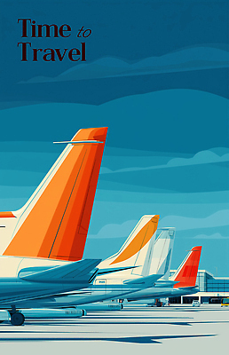 JPG 구름 일러스트 하늘 비행기 그림자 사람없음 파란색 공항 일렬 여행준비 국내일러스트 AI일러스트 AI콘텐츠 자연요소 컬러 여행 항공교통 교통시설 대중교통 준비 파일형식