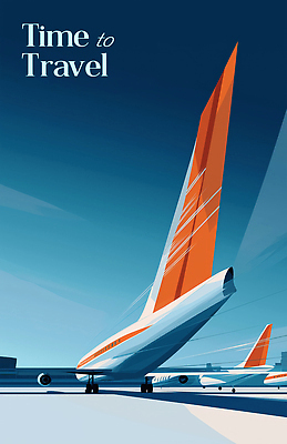 JPG 일러스트 하늘 비행기 그림자 사람없음 파란색 공항 일렬 여행준비 국내일러스트 AI일러스트 AI콘텐츠 컬러 여행 항공교통 교통시설 대중교통 준비 파일형식