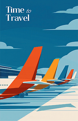 JPG 구름 일러스트 하늘 비행기 그림자 사람없음 파란색 공항 일렬 여행준비 국내일러스트 AI일러스트 AI콘텐츠 자연요소 컬러 여행 항공교통 교통시설 대중교통 준비 파일형식