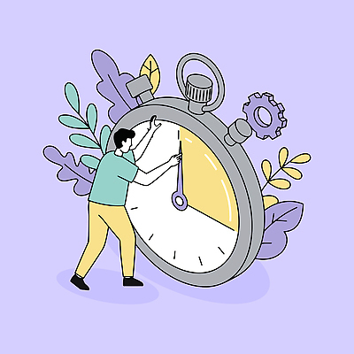 전신 남자 시계 잎 일러스트 모바일 한명 성인 라이프 보라색 만지기 가리킴 톱니바퀴 얼굴없음 성인남자한명만 국내일러스트 AI파일 식물 1 컬러 모션 사람 손짓 생활 남자한명만 성인남자만 파일형식 벡터