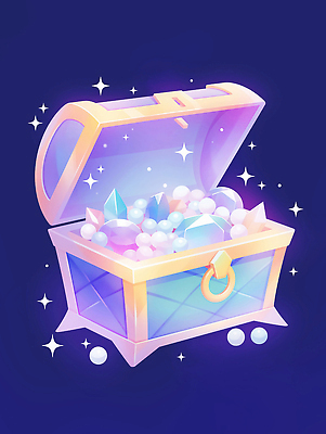 JPG 일러스트 사람없음 빛 반짝임 오픈 화려 보석 남색 진주 보물상자 보석상자 국내일러스트 AI일러스트 AI콘텐츠 컬러 컨셉 모션 상자 광석 파일형식