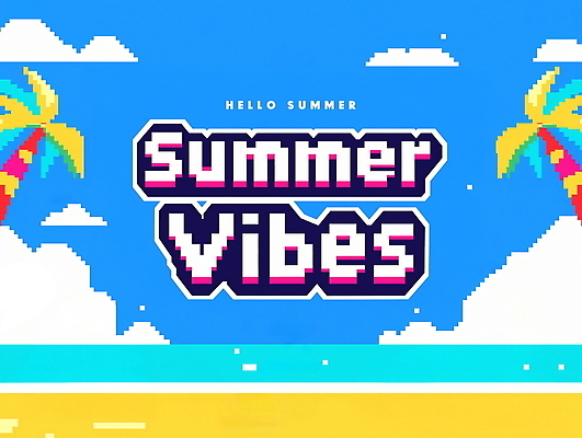 PSD 구름 일러스트 하늘 해변 사람없음 모래사장 야자수 여름풍경 픽셀 국내일러스트 자연요소 나무 바다 풍경 파일형식 여름_계절