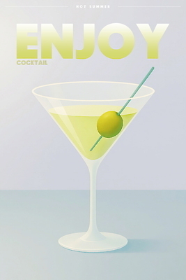 PSD 포스터 음료 일러스트 사람없음 회색 칵테일 꼬치 즐거움 올리브 칵테일잔 국내일러스트 열매 감정 컬러 술잔 주류 파일형식