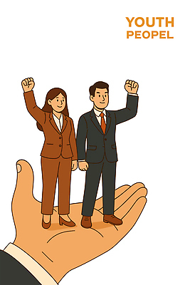 손 여자 남자 일러스트 비즈니스 응원 미소 들기 정장 청년 두명 신체부위 청춘 손들기 파이팅 직장인 사회 청년만 일러캐릭터 AI파일 직업 캐릭터 옷 컨셉 모션 표정 사람 성인 공동체 성인만 파일형식 벡터