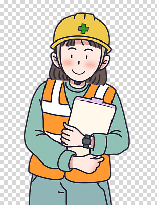 편집이미지 여자 작업복 한명 미소 들기 누끼 성인 안전모 PNG 서류판 안전조끼 성인여자한명만 건설근로자 직업 1 옷 모션 표정 사람 사무용품 헬멧 안전장비 여자한명만 성인여자만 파일형식