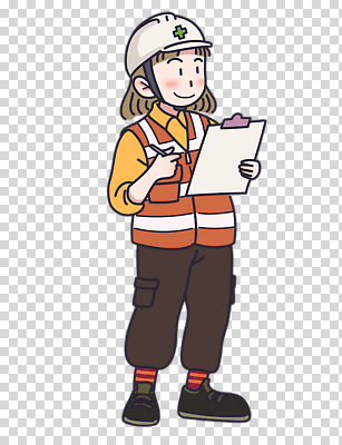전신 편집이미지 여자 작업복 한명 미소 들기 누끼 성인 펜 기록 안전모 PNG 서류판 안전조끼 성인여자한명만 건설근로자 직업 1 옷 모션 표정 사람 필기구 사무용품 헬멧 안전장비 여자한명만 성인여자만 파일형식