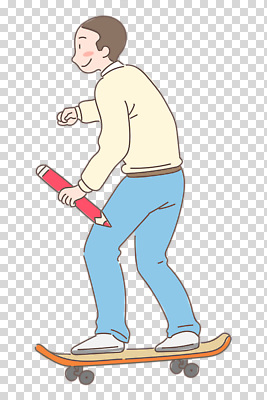 전신 편집이미지 남자 한명 미소 들기 누끼 성인 연필 스케이트보드 승차 PNG 성인남자한명만 1 모션 학용품 표정 사람 필기구 보드_스포츠 남자한명만 성인남자만 파일형식
