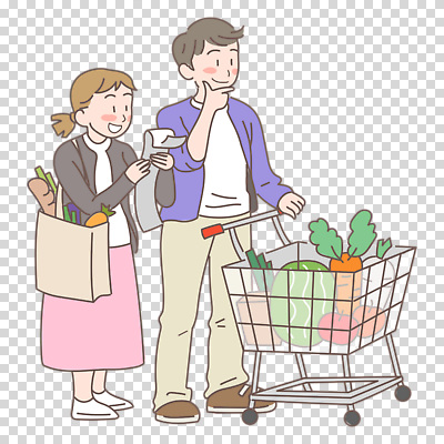 전신 편집이미지 부부 여자 남자 수박 미소 들기 누끼 성인 두명 장보기 턱괴기 쇼핑카 당근 밀기 장바구니 고민 영수증 PNG 성인만 커플 감정 과일 모션 뿌리채소 표정 사람 금융 쇼핑 바구니 카트 파일형식